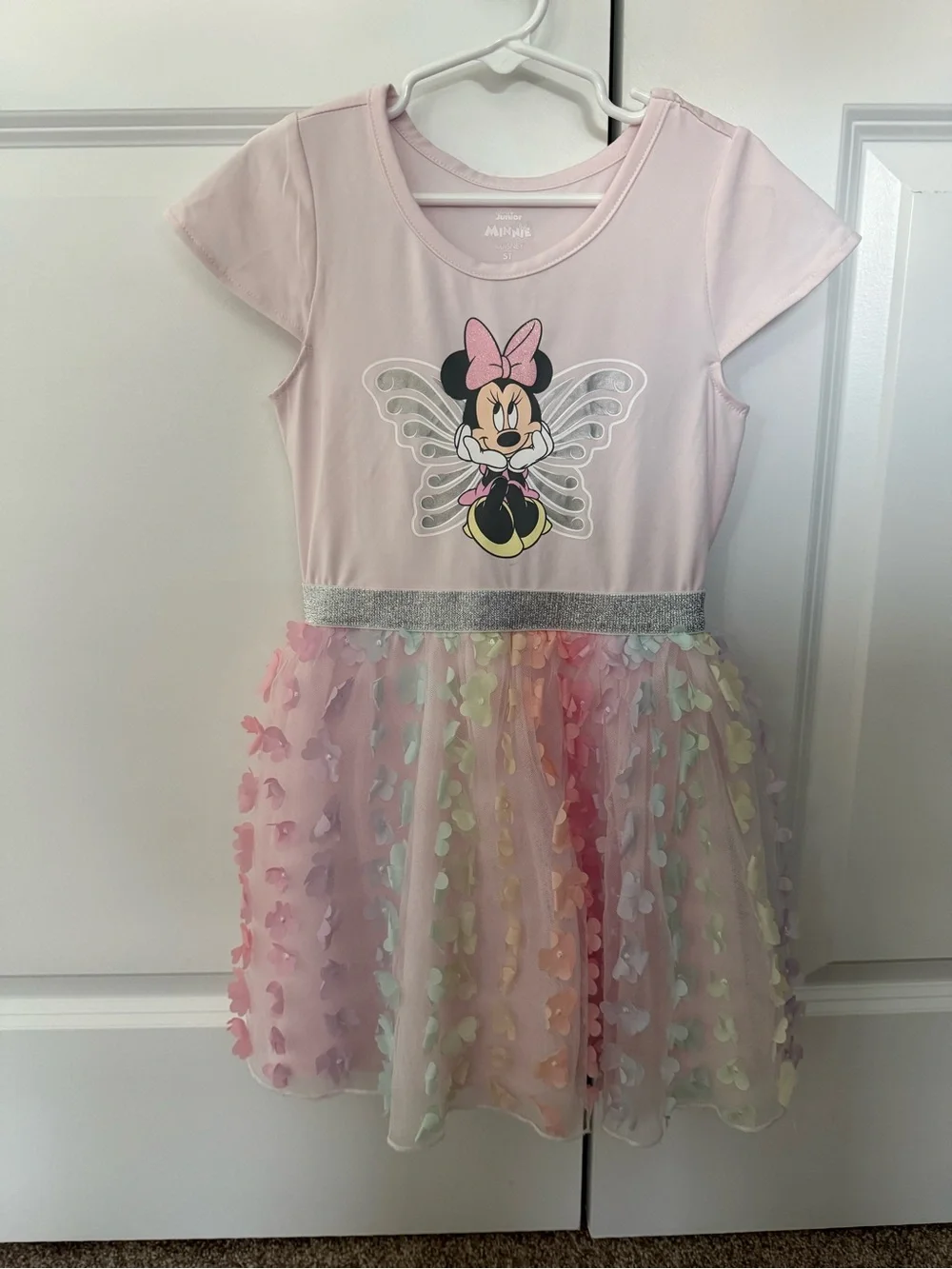 minnie floral applique dress